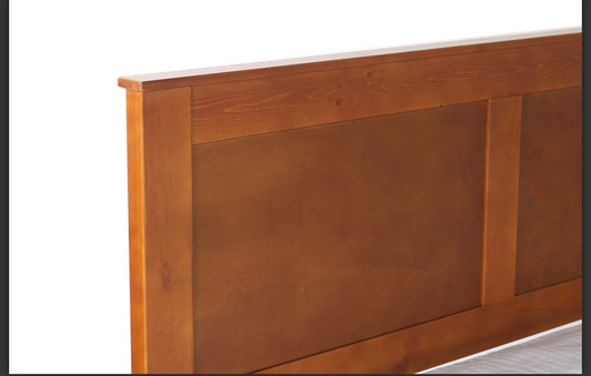 'Metro' Solid Pine Honey Double sue-e furniture