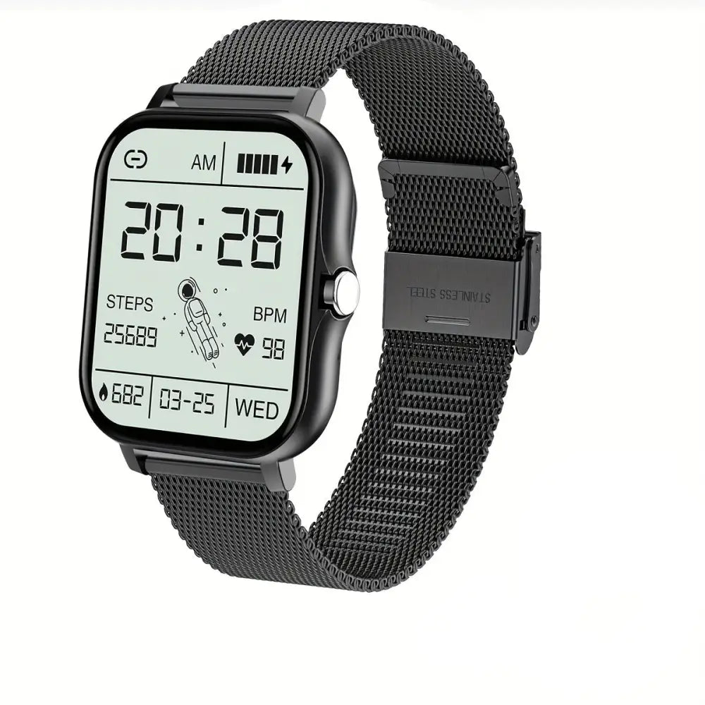 Habicare LIGE smart watch with call functions, customizable wallpaper, music control, available in four colors.