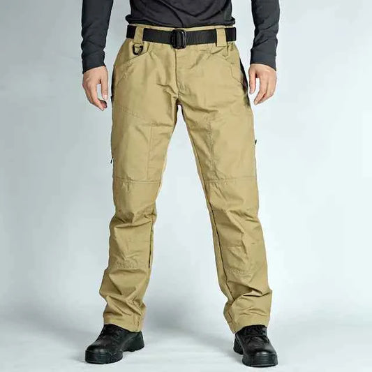 Men's green tactical cargo pants by Mead's Supply & Equipment Outfitters, designed for outdoor combat and outdoor gear use.