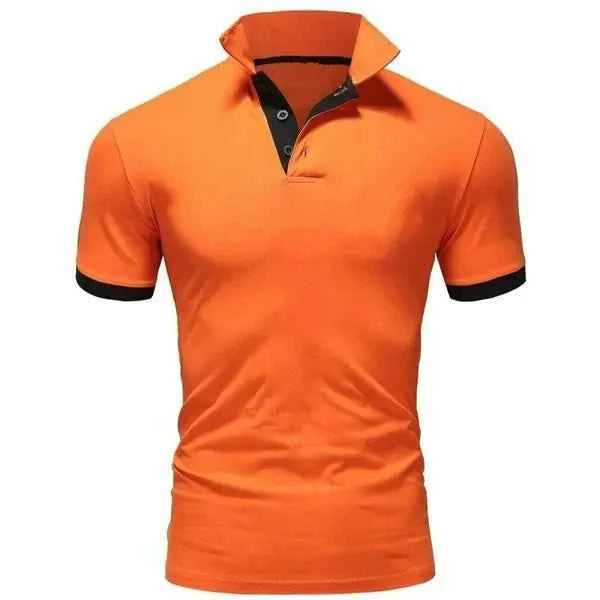 Men's casual white cotton polo shirt by Mead's Supply & Equipment Outfitters, slim fit short sleeve style, plus size available.