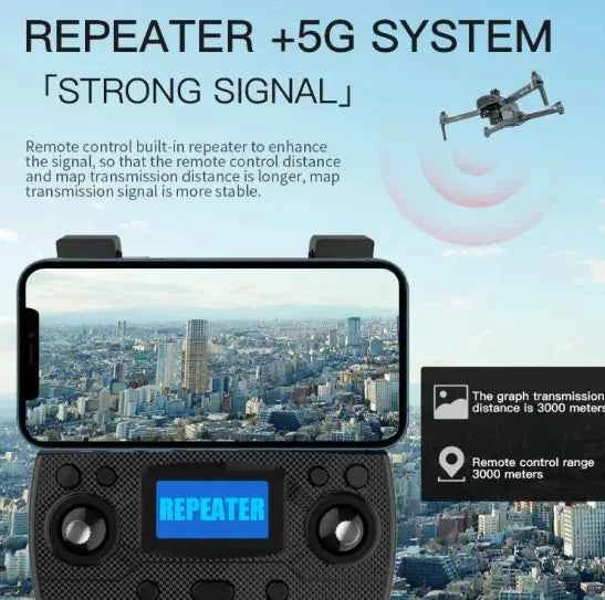 Mead's Supply SG908MAX GPS drone with 4K HD camera and 5000mAh extended battery for professional aerial photography.