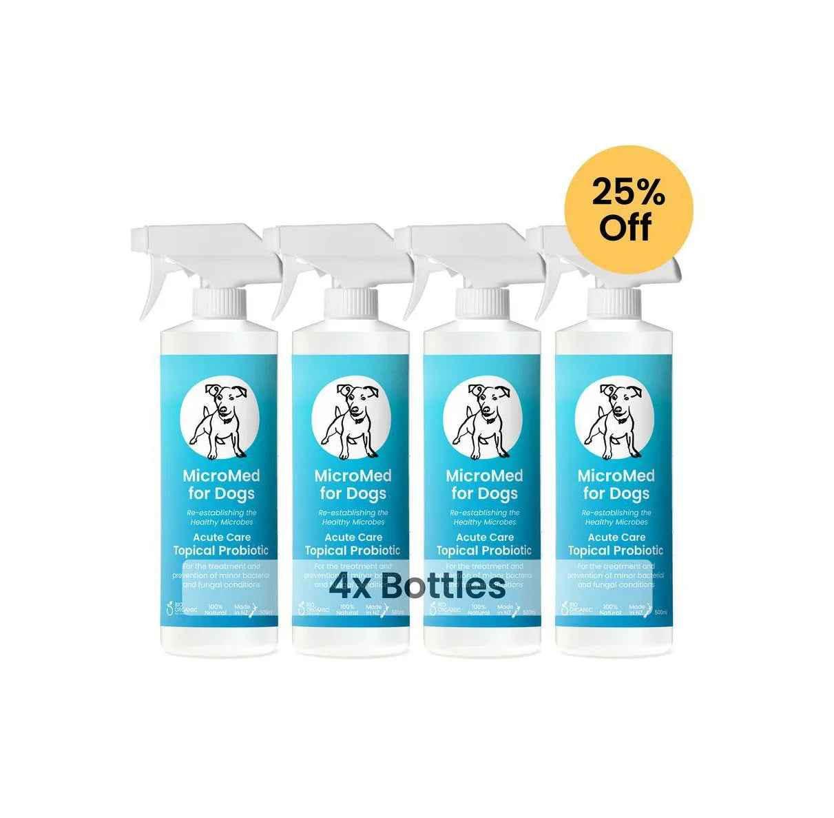 MicroMed for Dogs Acute Care in 250ml bottle, immediate care product for canine health, by MicroMed.