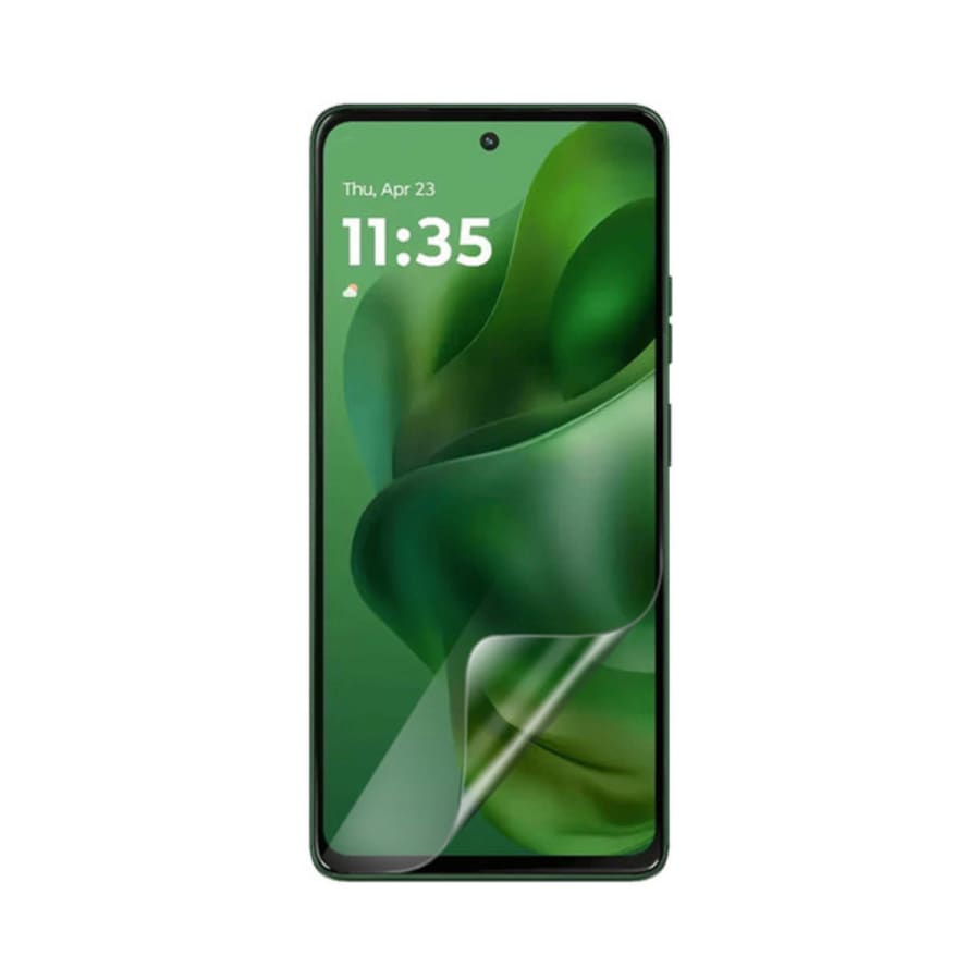 Hydrogel screen protector for Moto G Power 2025 by 9eight5, shown in a pack of two, providing scratch and impact protection.