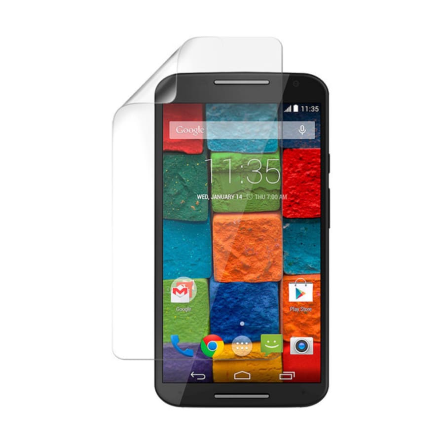 Two hydrogel screen protectors for Moto X 2nd generation 2014 from 9eight5, shown in packaging.