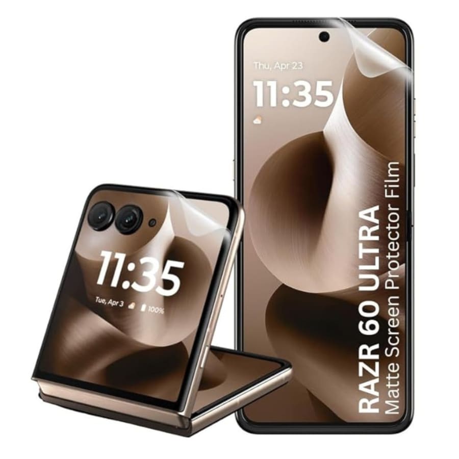 9eight5 Hydrogel Screen Protector for Motorola Razr 60 Ultra and Razr Ultra 2025, clear and flexible screen protection.
