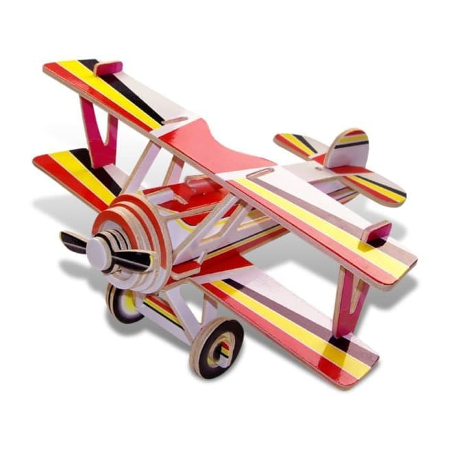 Illuminated Nieuport 17 3D puzzle by 9eight5, detailed model with lighting effects, showcasing the aircraft's design and features.