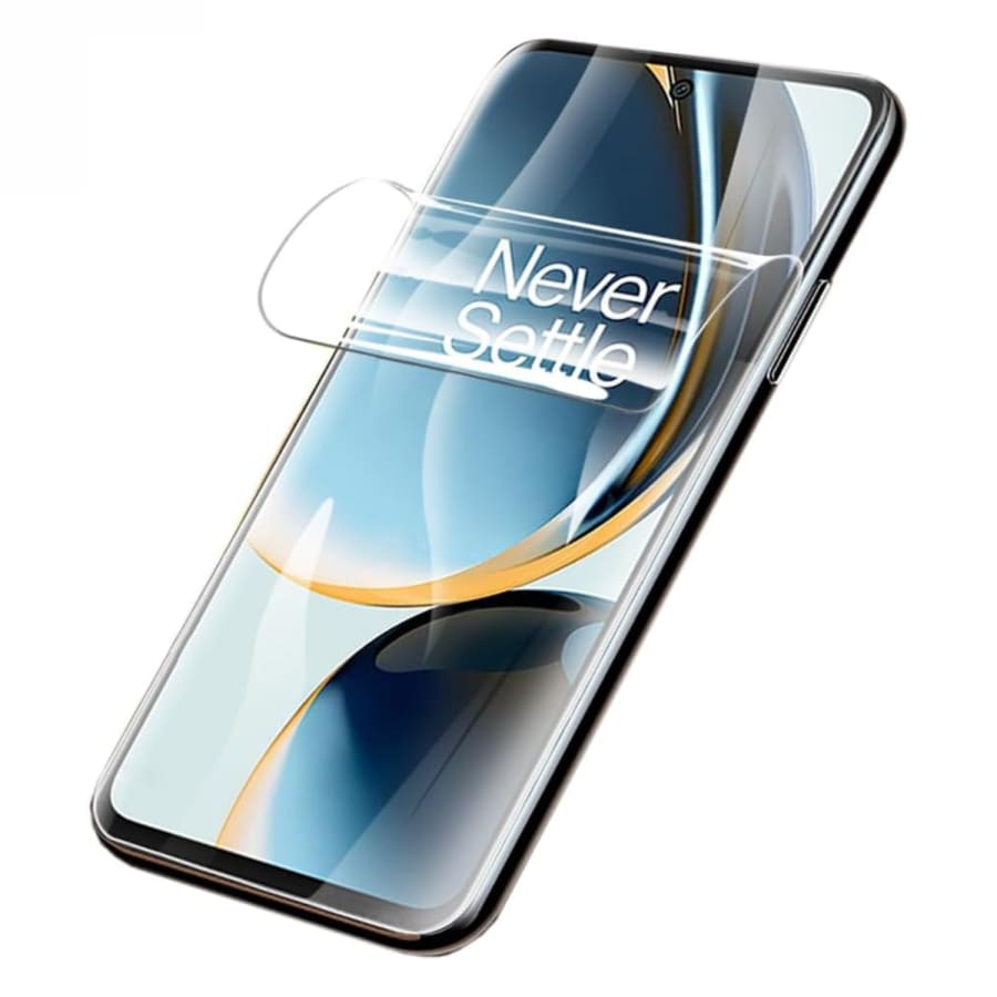 Hydrogel screen protector for OnePlus Nord N30 5G by 9eight5, shown in a pack of two covering the phone screen.