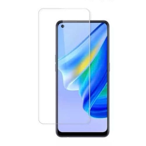 Two 9eight5 screen protectors for Oppo A54 4G, clear tempered glass shields for screen protection, in a pack of two.