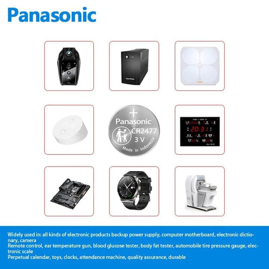 Watch Batteries for Panasonic CR2477 (2 Pack) That Watch Shop
