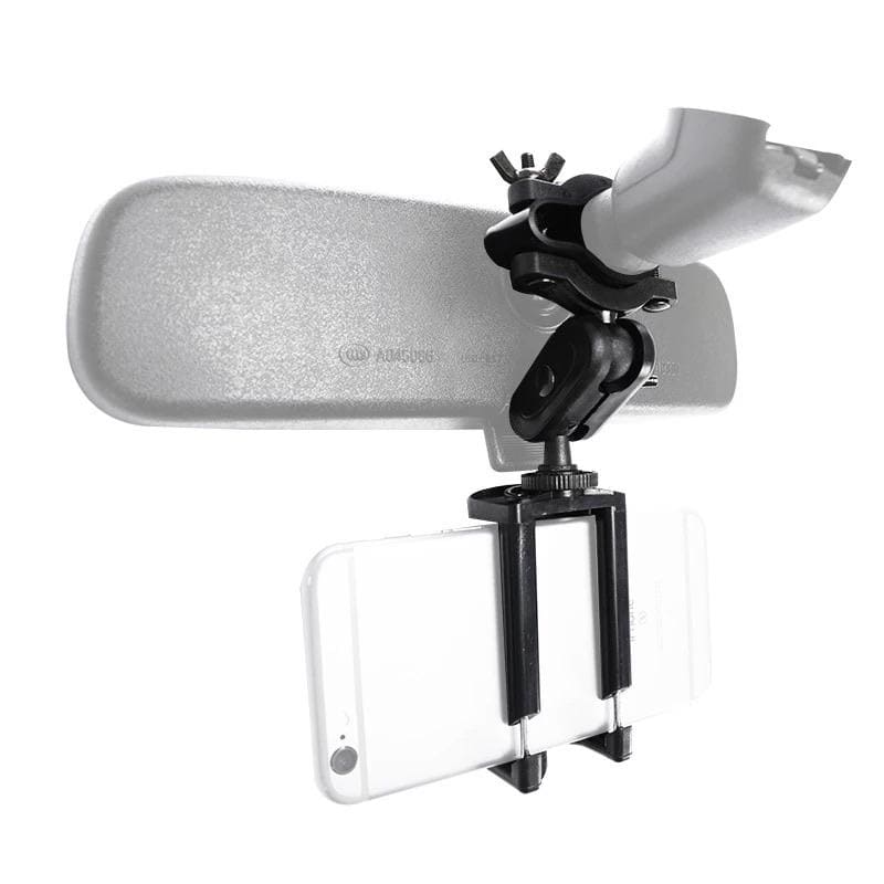 Adjustable arm mobile phone holder by 9eight5, securely holding a smartphone in a versatile, easy-to-use accessory.