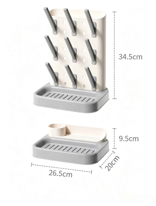 Baby Bottle Drying Rack - Slim, Compact & Organized Storage