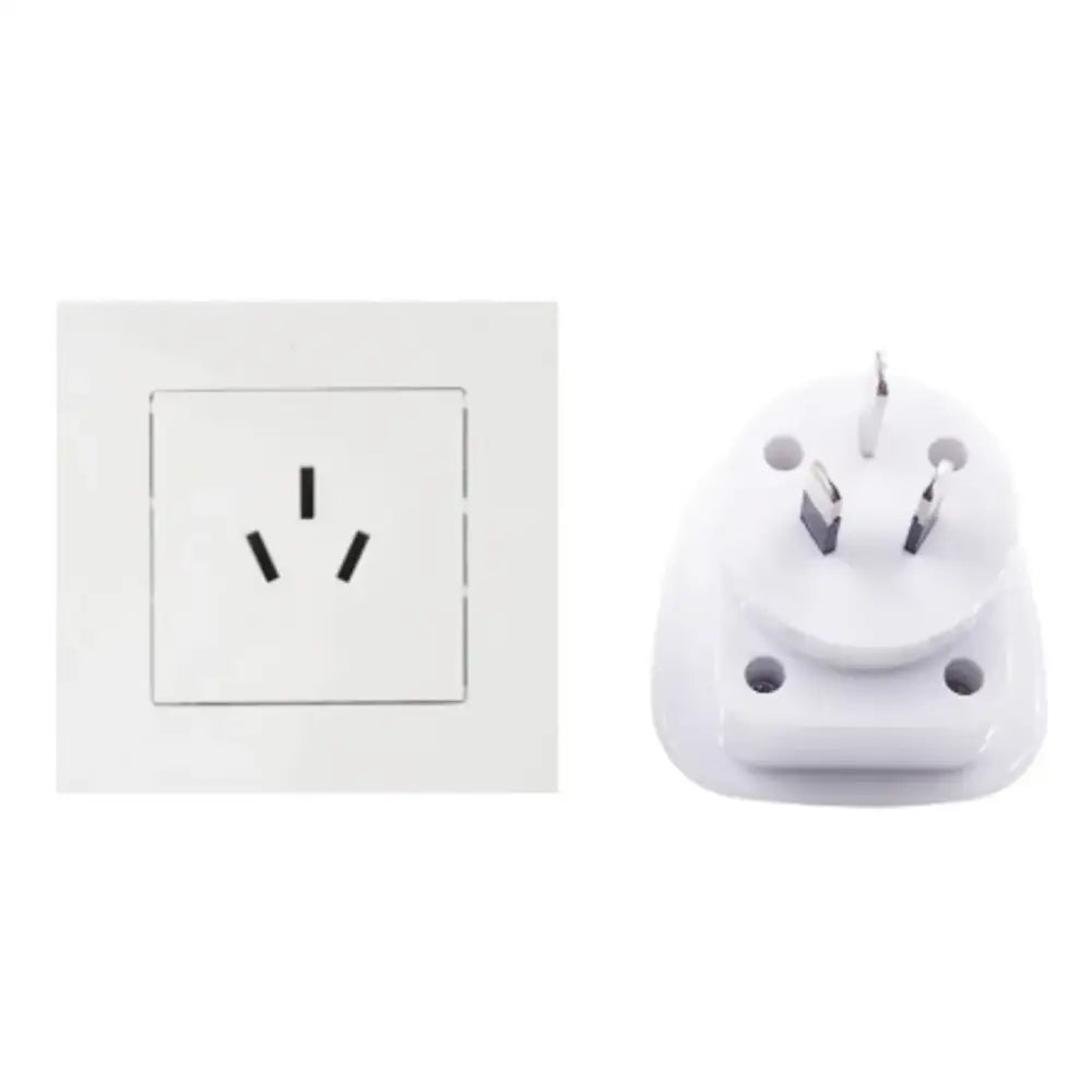 Habicare 9eight5 travel plug adapter converter, 10A 250V, for international travel with multiple socket options.