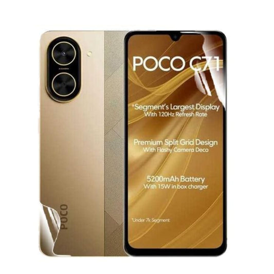 Hydrogel Screen Protector for POCO C71 (Pack of 2) 9eight5