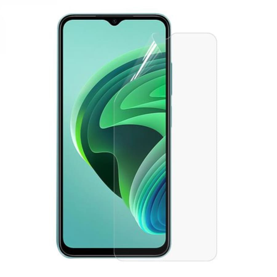 Hydrogel screen protector for POCO M4 by 9eight5, pack of 2, showing the flexible, clear film designed to protect the phone screen.