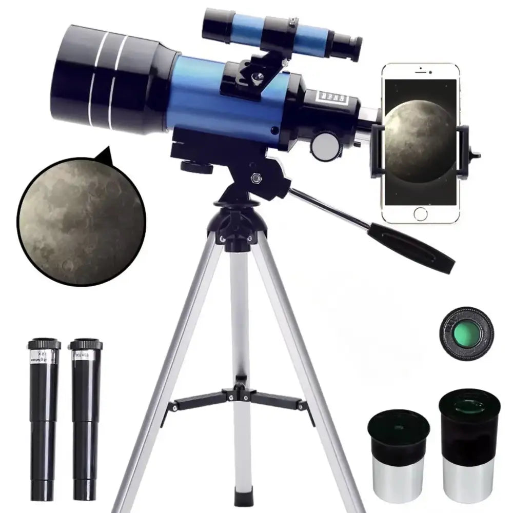 Habicare professional astronomical telescope with 150x zoom and HD night vision for clear stargazing and celestial observation.