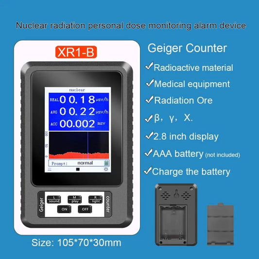 Radiation Detector Geiger Counter - Real-time Mean Cumulative - XR1 9eight5