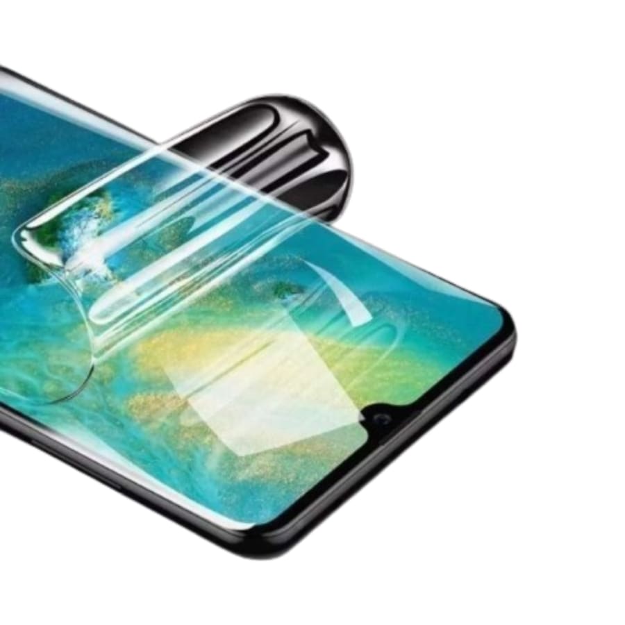 Hydrogel screen protectors for Redmi 10 Prime 2022 by 9eight5, pack of 2, showing the clear film covering the smartphone screen.