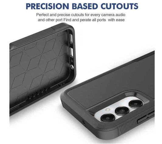 Samsung Galaxy A05 Dual Layer Armor Hard Case – Black