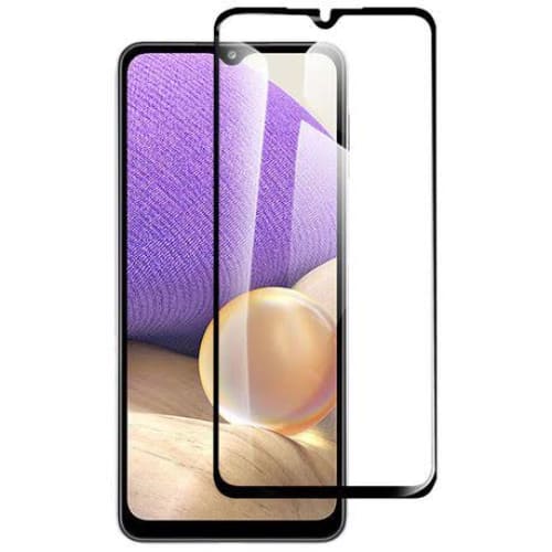 9eight5 screen protector for Samsung Galaxy A32 4G, clear protective film covering phone screen with precise cutouts.