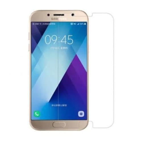 9eight5 screen protector for Samsung Galaxy A7 (2017), clear tempered glass cover for screen protection and durability.