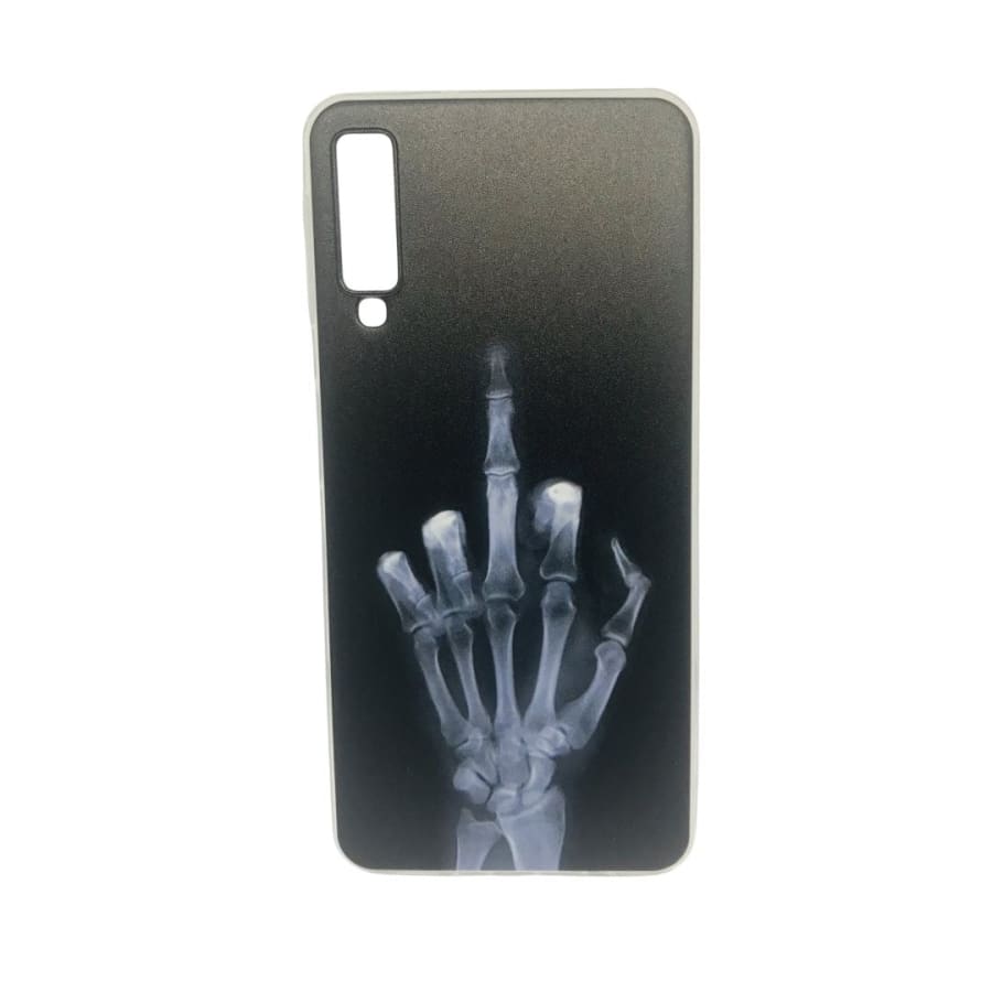 Silicone phone case for Samsung Galaxy A7 (2018) by 9eight5, showing a soft, flexible protective cover with a smooth finish.