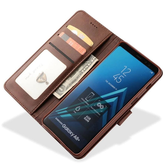 Flip Case for Samsung Galaxy A9 (2018) (Brown) 9eight5
