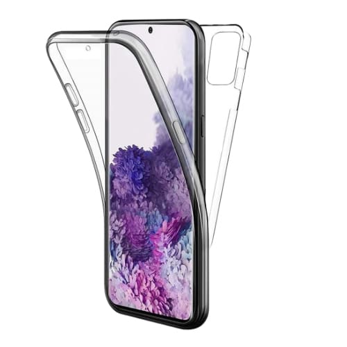 Dual-view Samsung Galaxy S10 phone case by 9eight5 showing front and back protection with sleek design.