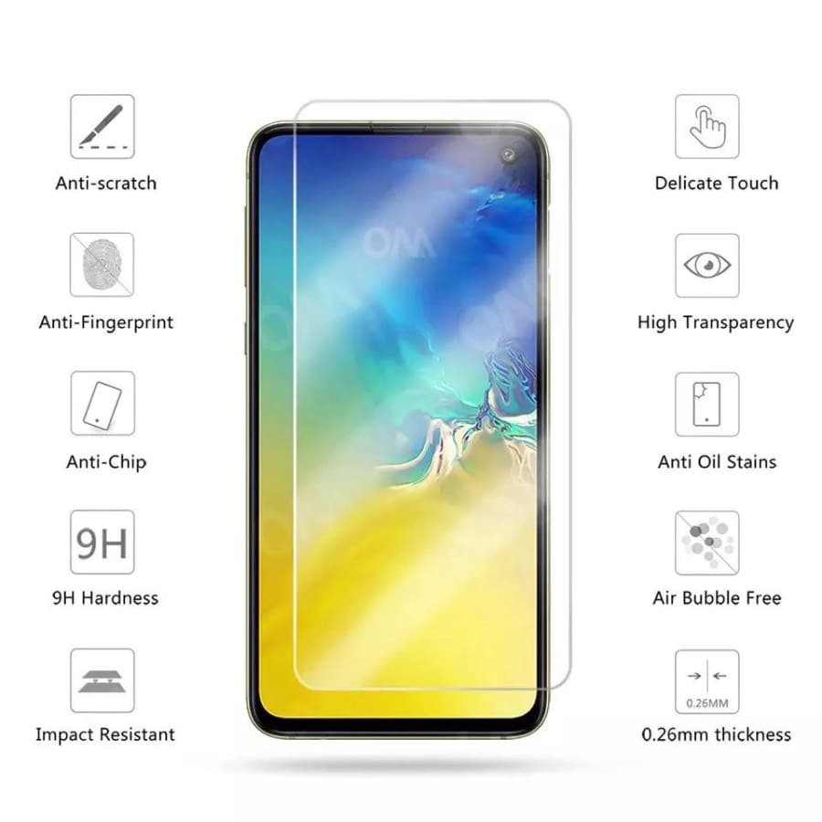 Glass Screen Protectors for Samsung Galaxy S10e (Pack of 2) 9eight5