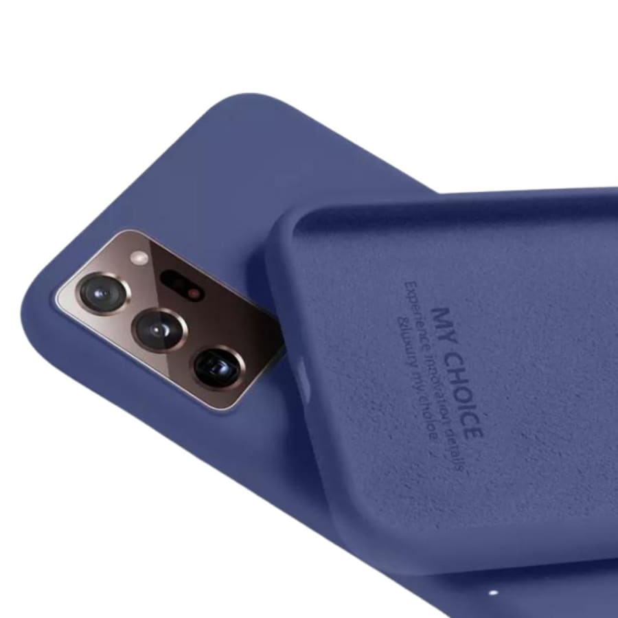 Silicone case for Samsung Galaxy S21 Ultra by 9eight5, showing a smooth, flexible protective phone cover with precise cutouts.