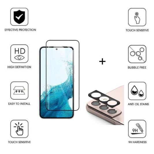 Glass Screen Protector for Samsung Galaxy S22 (2 in 1) 9eight5