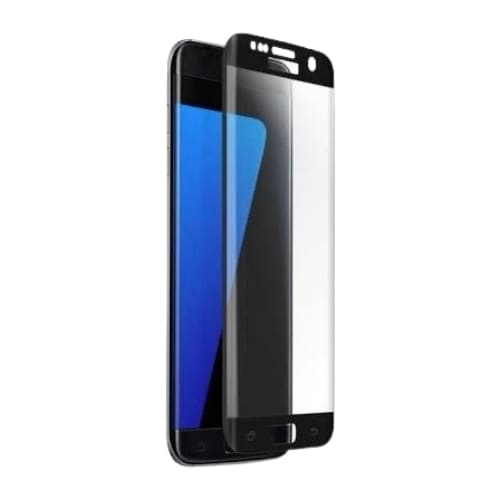 Pair of 9eight5 screen protectors for Samsung Galaxy S7 edge, clear tempered glass protectors in a pack of two.