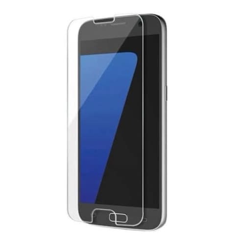 Clear 9eight5 screen protector for Samsung Galaxy S7, fits perfectly over the display with a smooth, transparent cover.