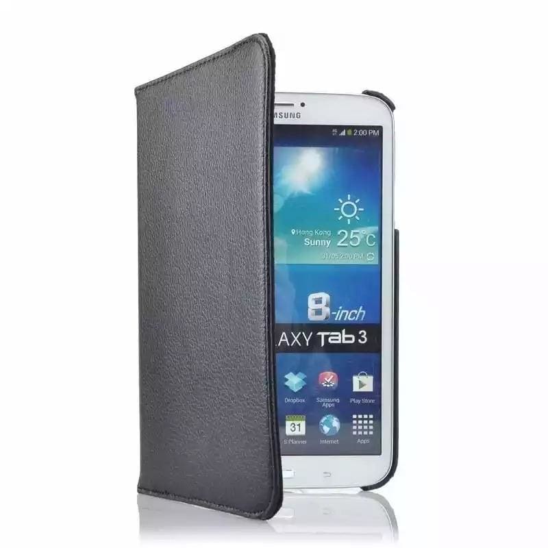 9eight5 synthetic leather cover for Samsung Galaxy Tab 3 10.1-inch GT-P5200 P5210 P5220 tablet, showing front view and textured surface.