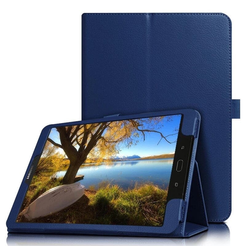 Navy blue protective cover for Samsung Galaxy Tab S8 11-inch (2022) X700/X706 tablet by 9eight5, showing front view.