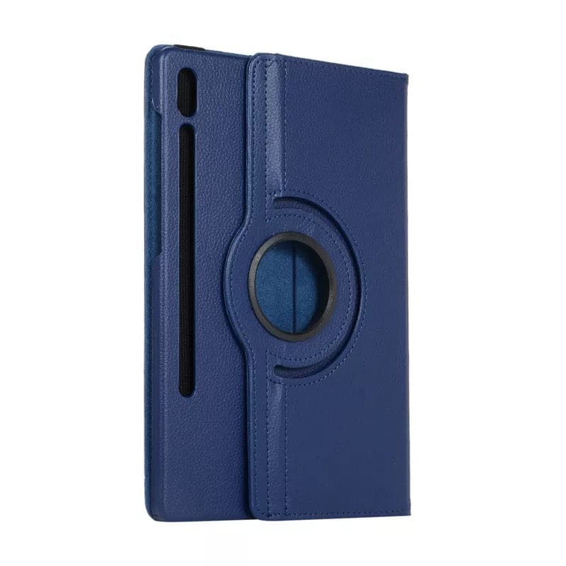 Navy protective cover for Samsung Galaxy Tab S8 Ultra 14.6-inch (2022), model X900/X906, by 9eight5, shown on tablet.