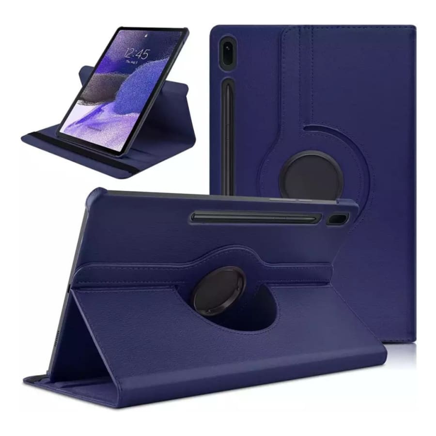 Navy protective cover for Samsung Galaxy Tab S9 FE Plus 12.4-inch tablet, 2023 model by 9eight5, with precise cutouts and durable design.