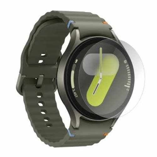 Olive green Samsung Galaxy Watch 7 40mm screen protector for smartwatch with clear protective film, designed by That Watch Shop.