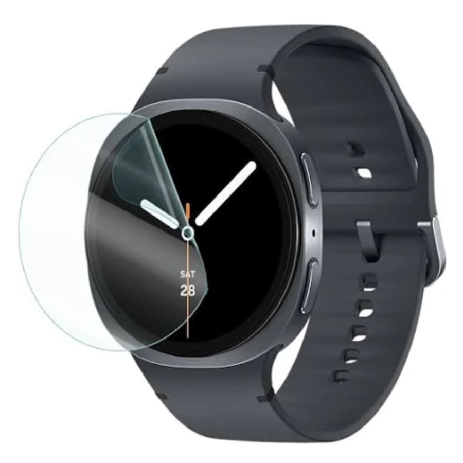 Hydrogel screen protector for Samsung Galaxy Watch 8 40mm, pack of 6, providing scratch and impact protection for the smartwatch.