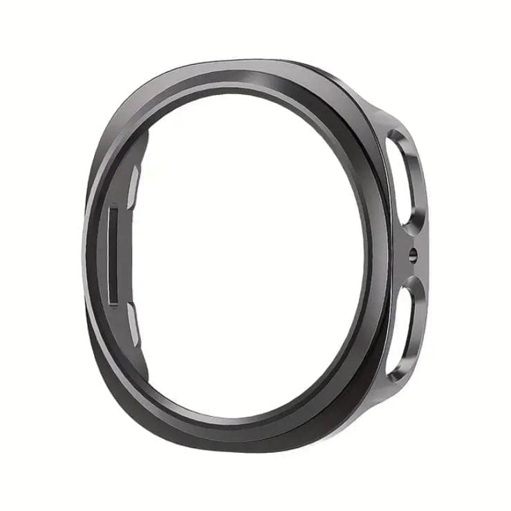Black protective case for Samsung Galaxy Watch 8 (44mm), designed as a screen protector to guard the watch face.
