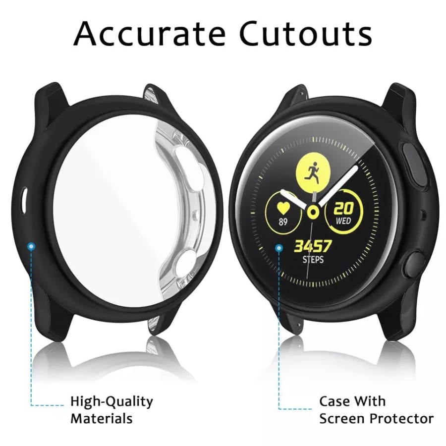 Protective Case for Samsung Galaxy Watch Active 2 (44mm) (Black) That Watch Shop