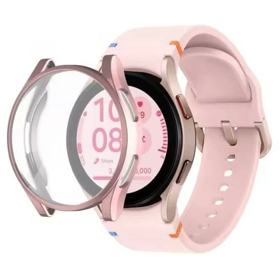 Samsung Galaxy Watch FE 40mm protective case in rose gold, designed for Samsung smartwatches, with a sleek, durable cover.