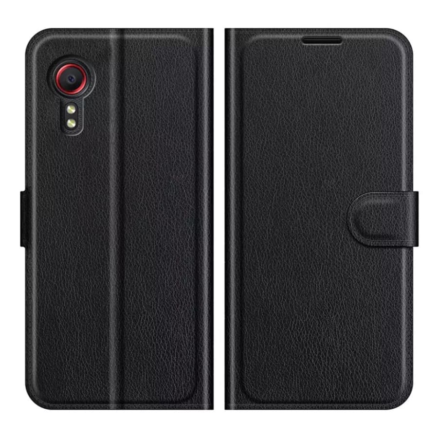 9eight5 wallet case for Samsung Galaxy Xcover 4/4S, featuring card slots and protective cover in a sleek design.