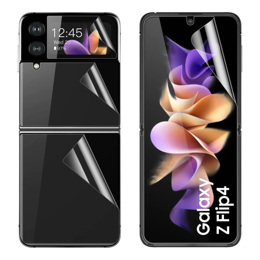 Hydrogel Screen Protector for Samsung Galaxy Z Flip 4 (Pack of 2) 9eight5