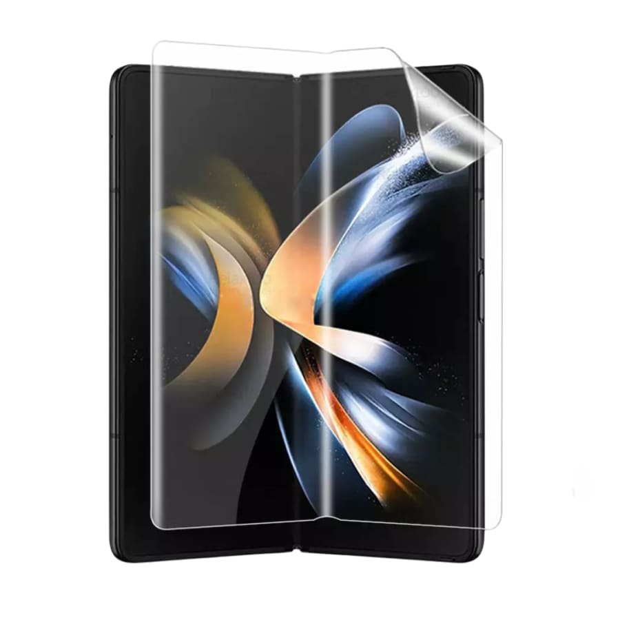 9eight5 screen protector for Samsung Galaxy Z Fold 1, 3-in-1 set with protective film and installation accessories.