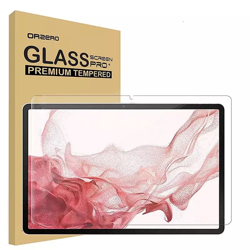 9eight5 screen protector for Samsung Galaxy Tab S7 Plus 12.4-inch 2020 model T970/T975, showing the protective film on the device screen.