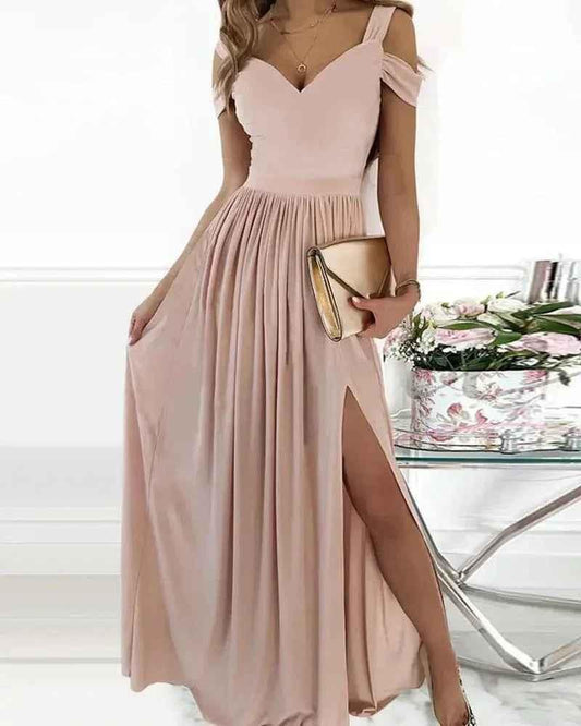 Blue Grecian Maxi Dress by Stylish 3Sixty5, elegant women's dress with flowing fabric and draped design for stylish occasions.
