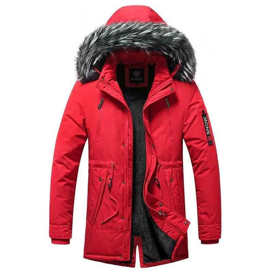 Stylish black men's winter jacket by Stylish 3Sixty5 featuring a modern, sleek outerwear design for cold weather.