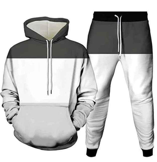 Stylish 3Sixty5 sleek jogger and sweater outfit set, featuring comfortable joggers and a matching sweater in a trendy design.