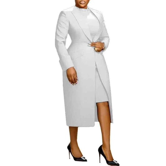 Stylish 3Sixty5 black statement suit vest ensemble outfit set, featuring a tailored vest and matching coordinated pieces.