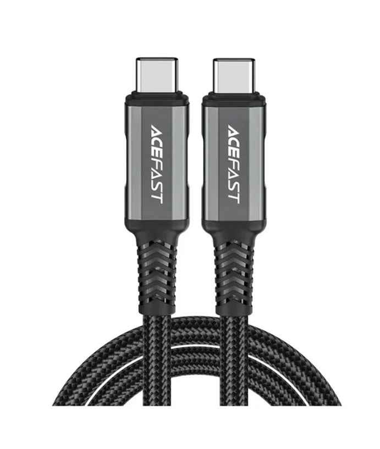 Techplus ACEFAST 240W USB-C to USB-C cable, durable PD charging cable with USB-C connectors for fast data transfer and power.